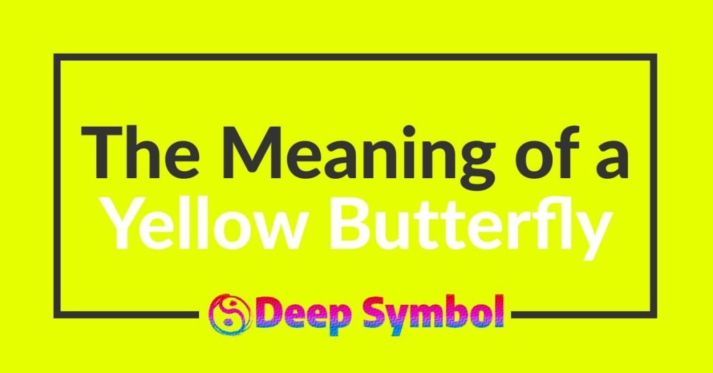 yellow butterfly meaning